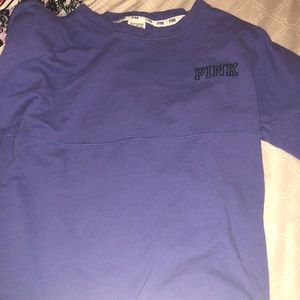 Pink long sleeve crew top